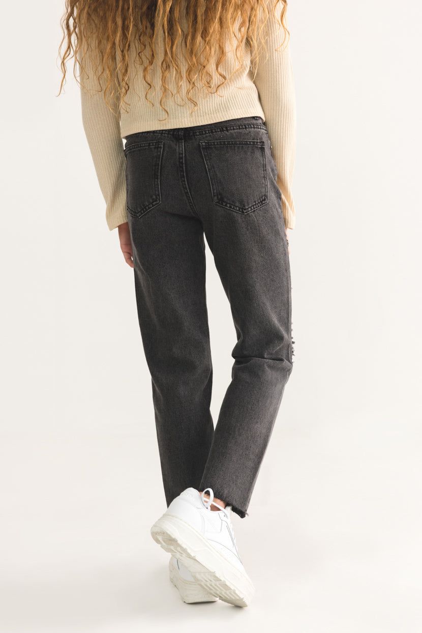 מכנסי ג'ינס מישל בשילוב קרעים sold by Adika product image thumbnail 5