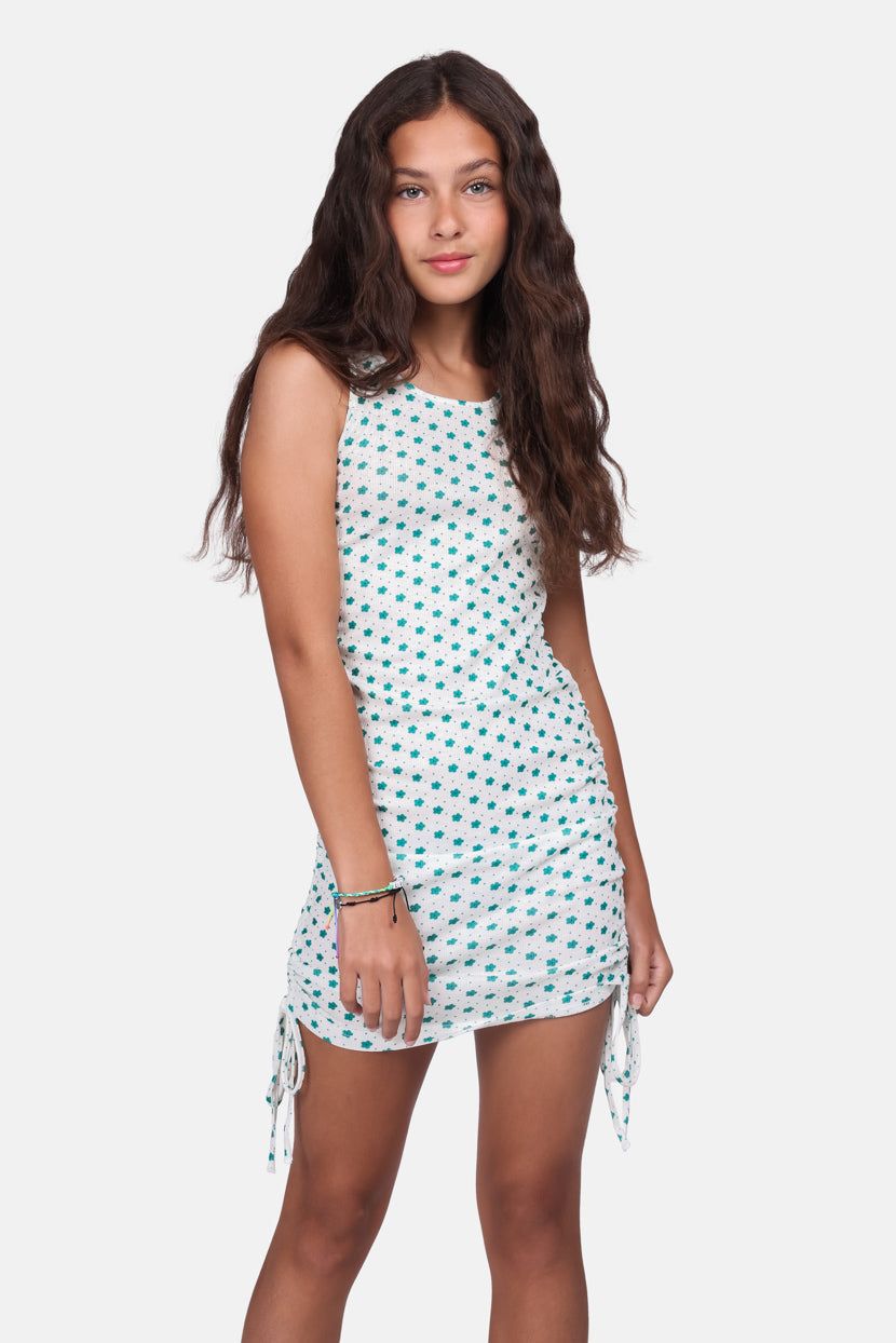 שמלת מיני אלנה שרוכי כיווץ sold by Adika