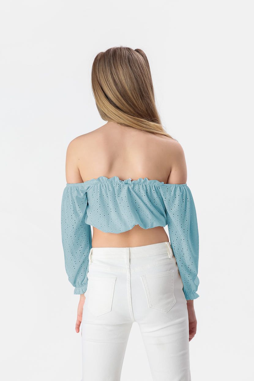 טופ אוף-שולדר ג'מה בד תחרה sold by Adika product image thumbnail 4