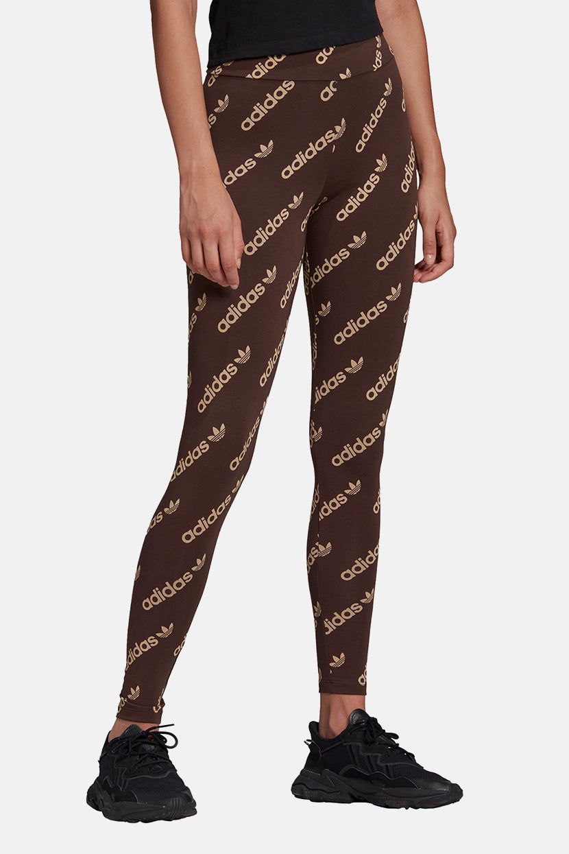 מכנסי טייץ בשילוב הדפסי לוגו // adidas sold by Adika product image thumbnail 4