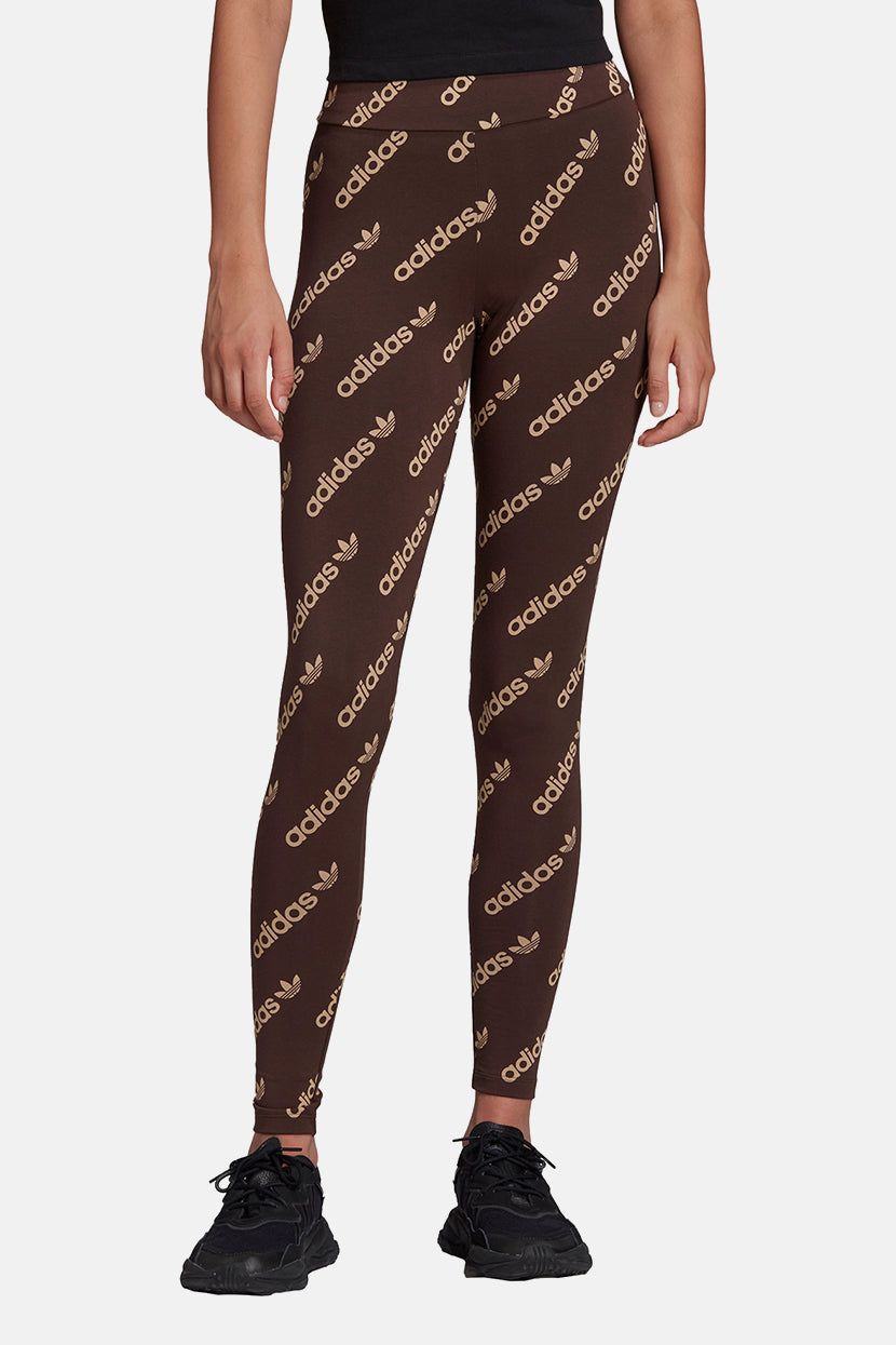 מכנסי טייץ בשילוב הדפסי לוגו // adidas sold by Adika