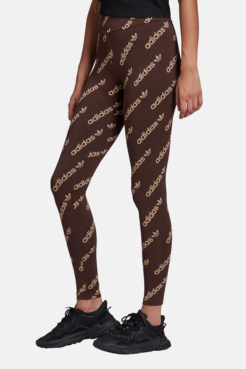 מכנסי טייץ בשילוב הדפסי לוגו // adidas sold by Adika product image thumbnail 2