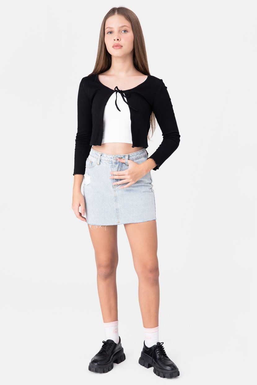 קרדיגן ריב אליס בשילוב קשירה sold by Adika product image thumbnail 2