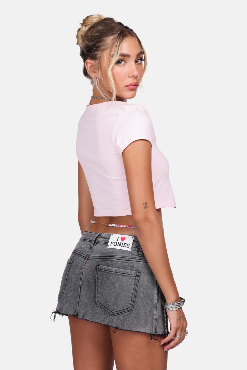 חצאית דנים Hit The Road סיומת פרומה sold by Adika