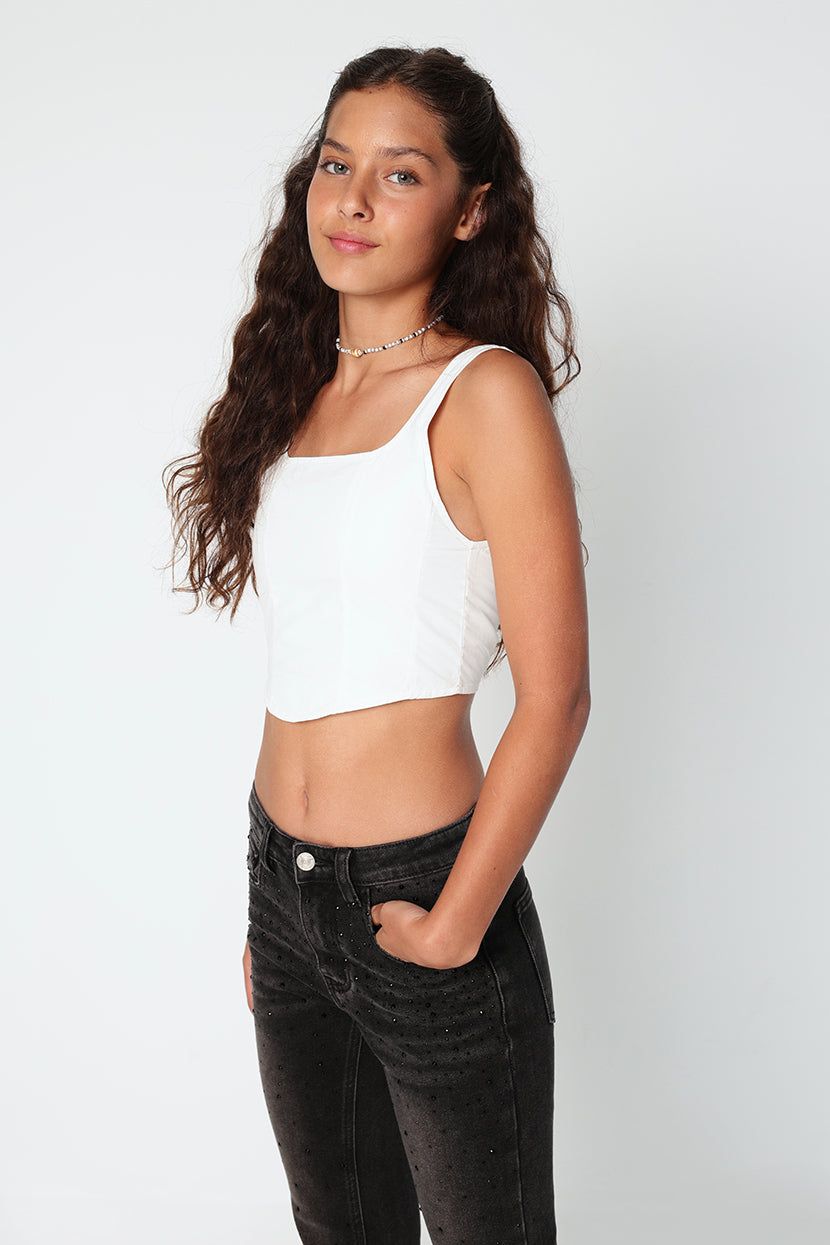 טופ קרופ איילין בד ניילון sold by Adika product image thumbnail 3