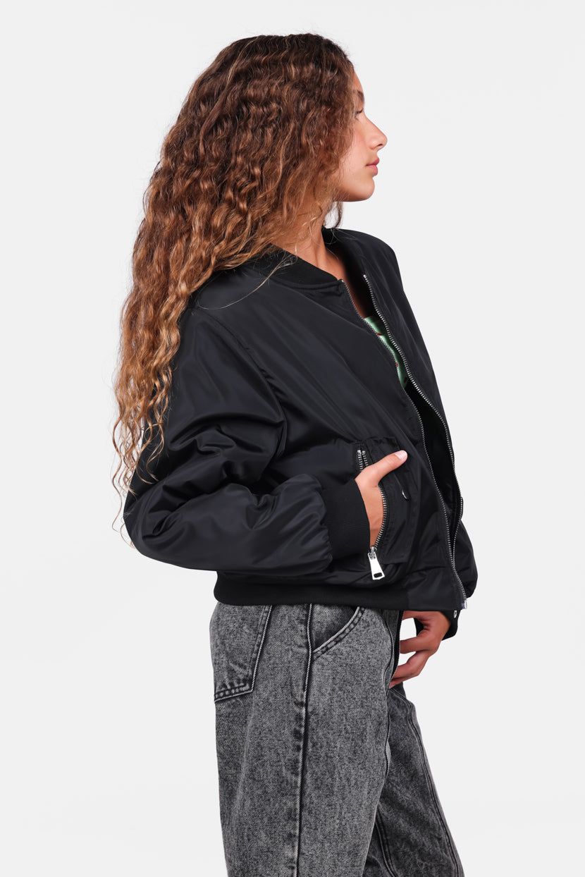 מעיל בומבר לאנה בד ניילון sold by Adika product image thumbnail 4