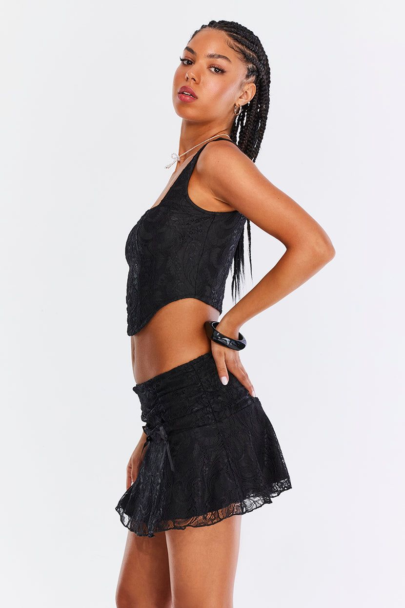 טופ תחרה Real Life גזרת מחוך sold by Adika product image thumbnail 3