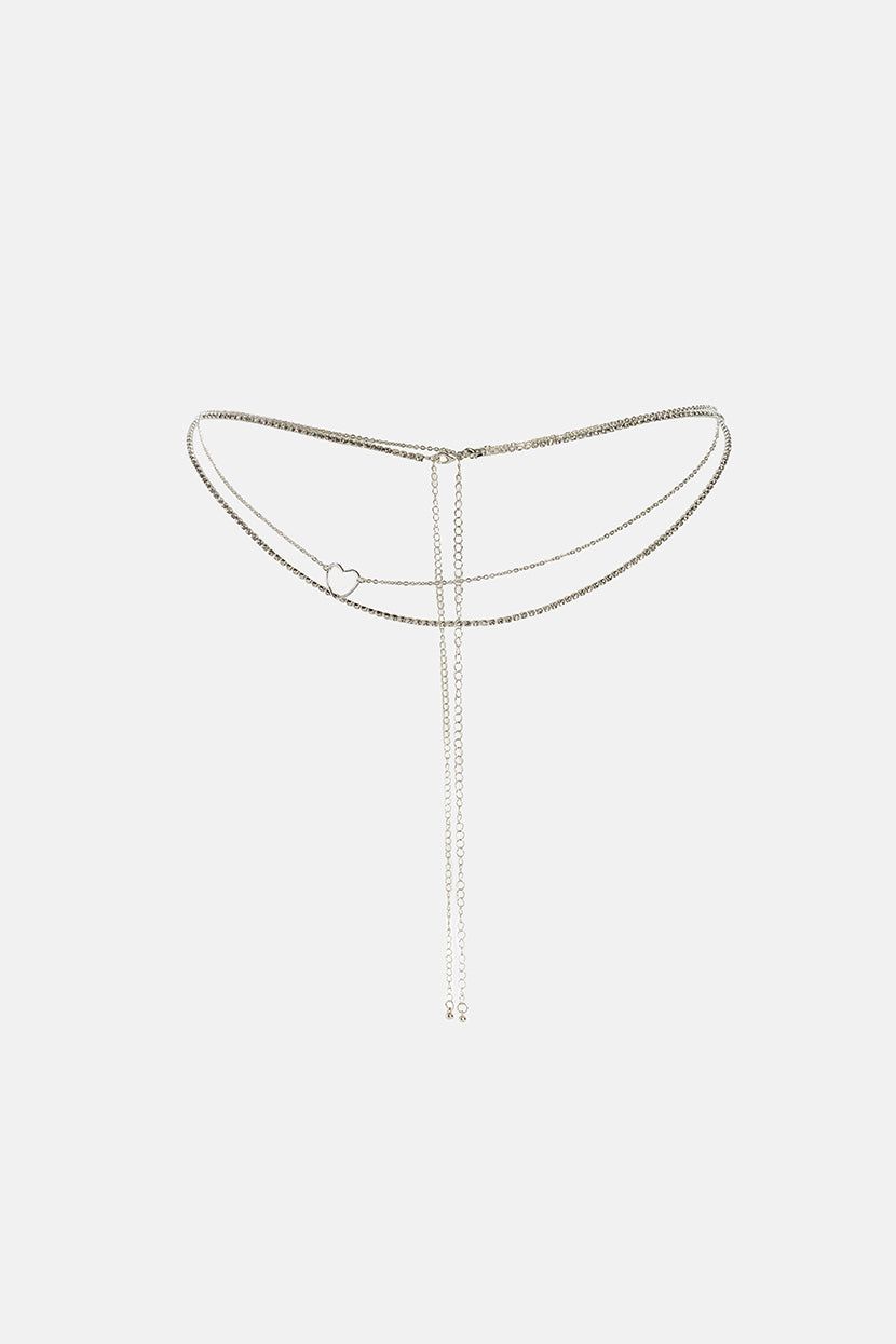 שרשרת גוף ספייק אבנים מנצנצות sold by Adika