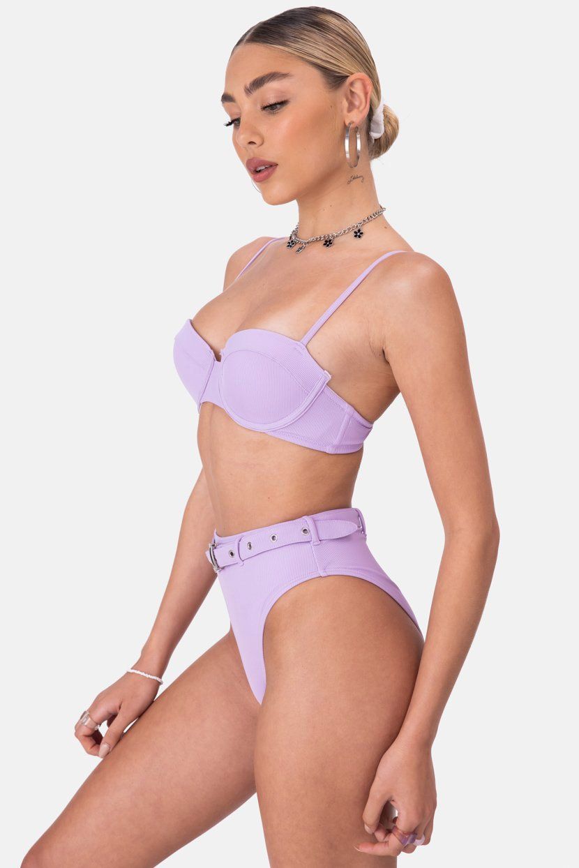 תחתון ביקיני ריב מייבי גזרה גבוהה sold by Adika product image thumbnail 2