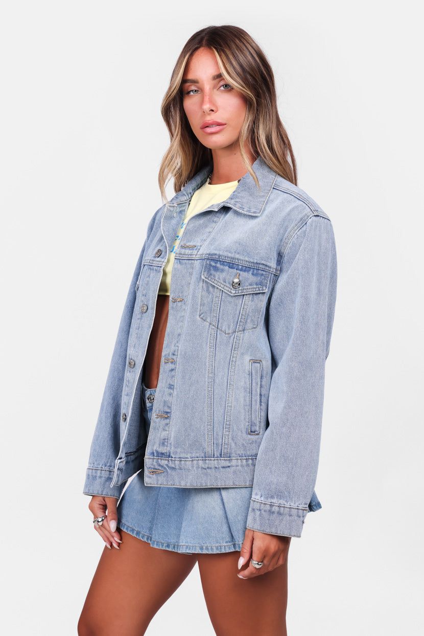 ג'קט דנים Bae Wanna Ride sold by Adika product image thumbnail 3