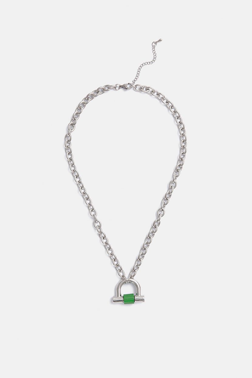 שרשרת חוליות לוקאיט בשילוב תליון sold by Adika