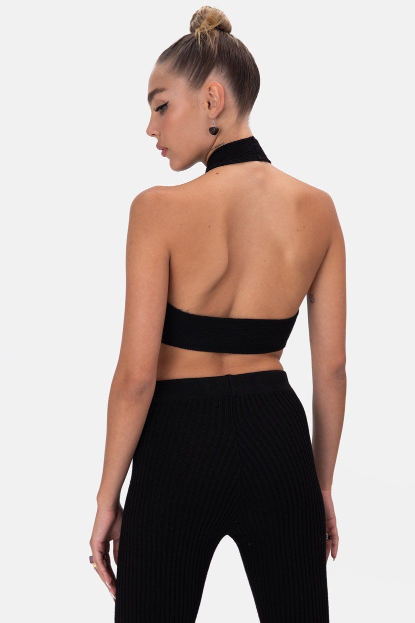 טופ קולר סרוג דומירו קאט-אאוט sold by Adika product image thumbnail 2