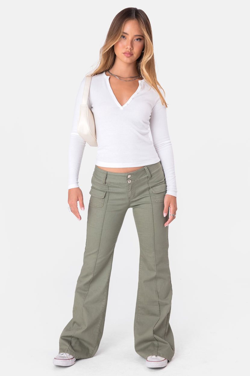 חולצת ריב Life’s a Picnic בשילוב כפתורים sold by Adika product image thumbnail 2