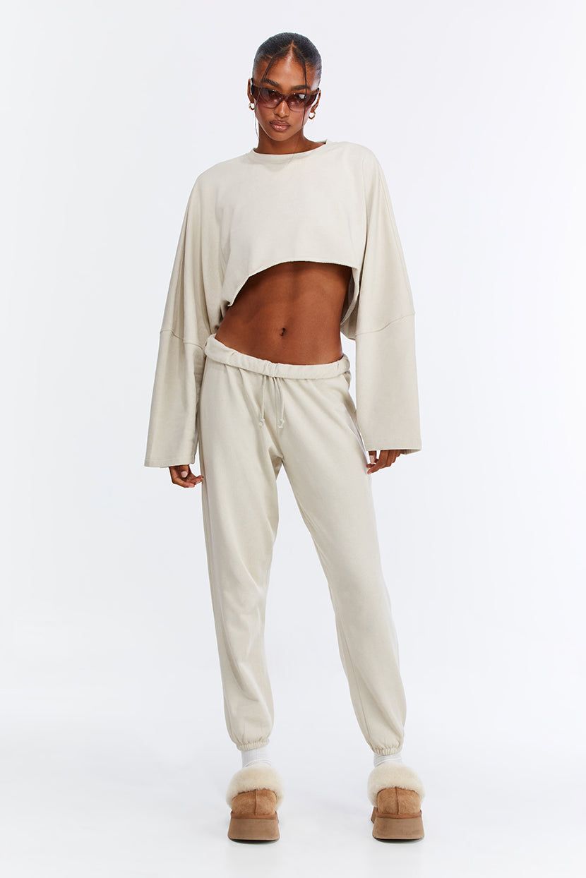 סווטשירט Comfy Zone חיתוך קרופ sold by Adika product image thumbnail 3