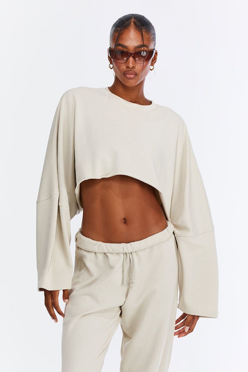 סווטשירט Comfy Zone חיתוך קרופ sold by Adika