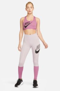 טייץ קולור-בלוק דיטייל לוגו // NIKE sold by Adika