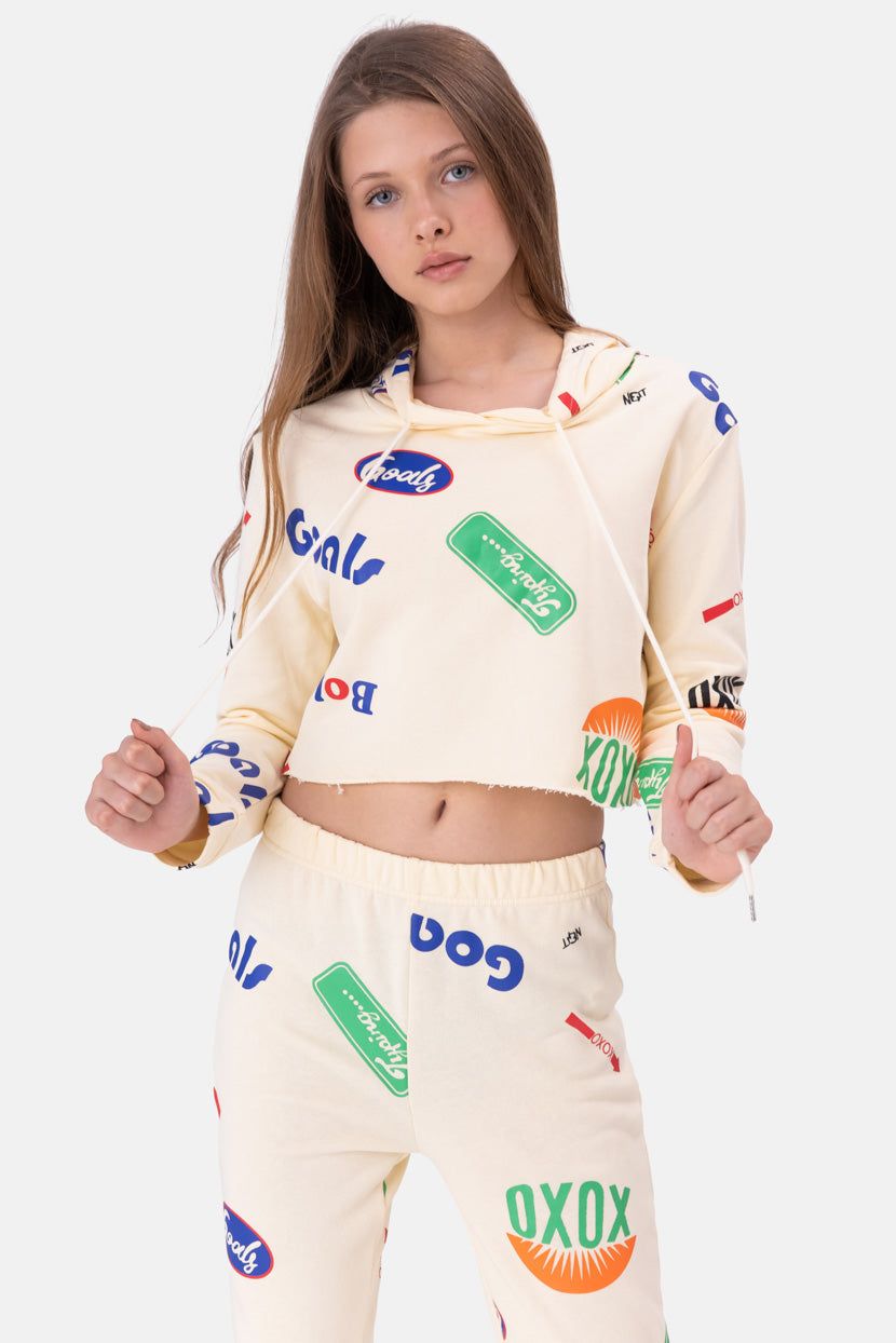 סווטשירט קפוצ'ון קרופ ICON sold by Adika