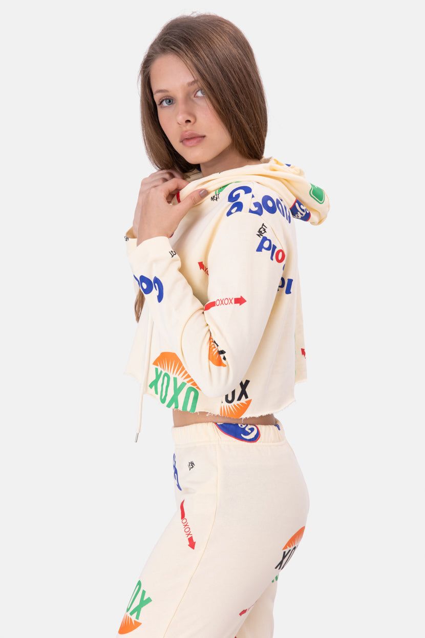 סווטשירט קפוצ'ון קרופ ICON sold by Adika product image thumbnail 3