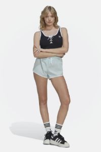 שורטס ניילון שוליים מודגשים // adidas sold by Adika