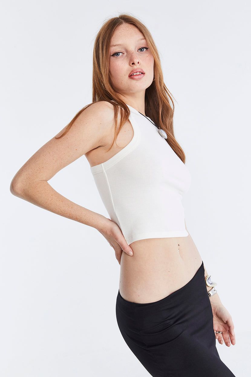 גופיית קרופ Basic Who גזרת רייסר sold by Adika product image thumbnail 4