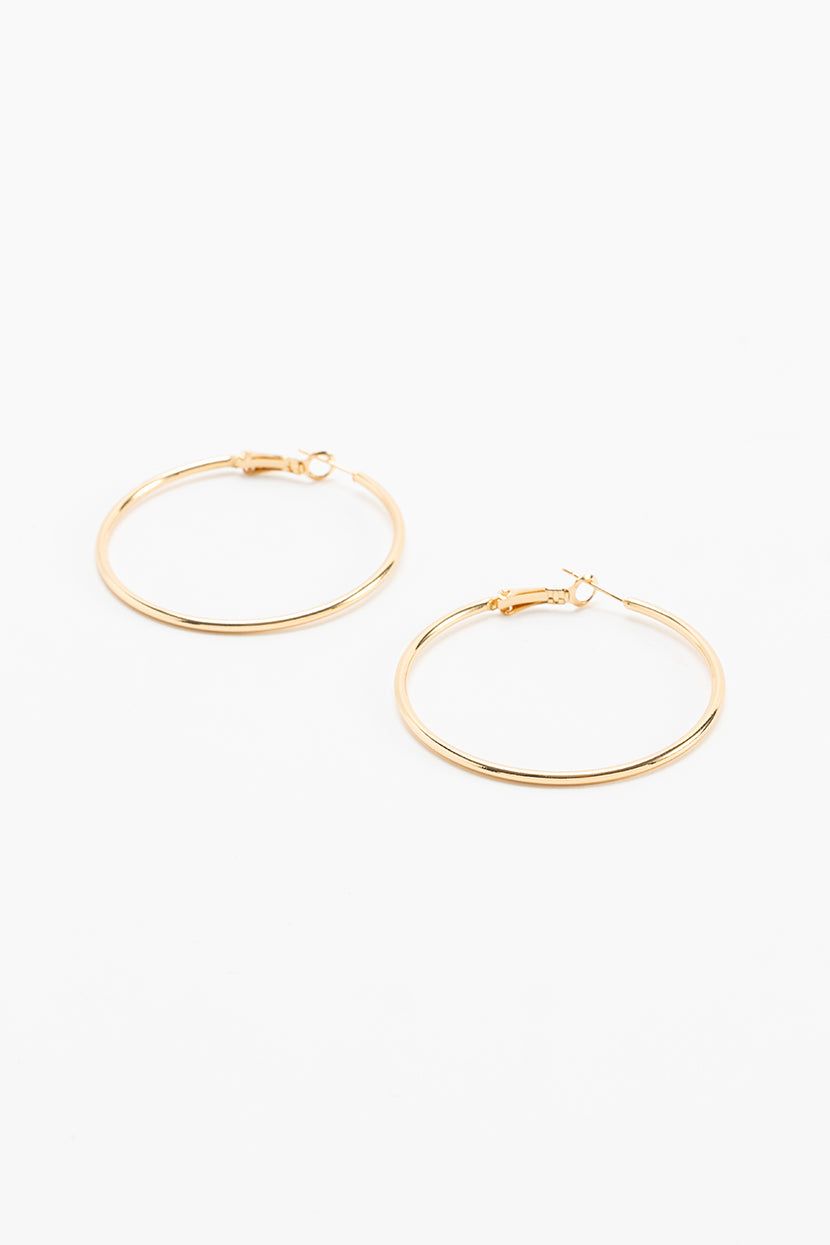 עגילי חישוק גדולים הופ sold by Adika product image thumbnail 2