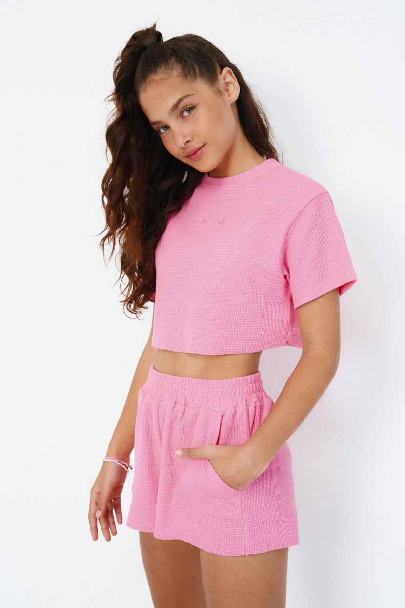 טי-שירט See You טקסטורת וופל sold by Adika product image thumbnail 4