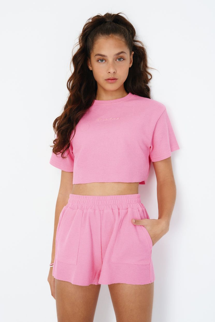 טי-שירט See You טקסטורת וופל sold by Adika