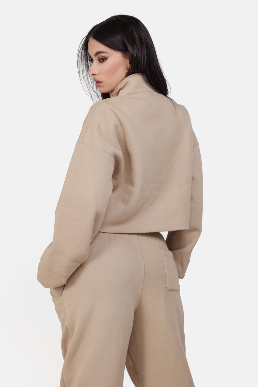 סווטשירט קרופ Cozy Dream סיומת גזורה sold by Adika product image thumbnail 5