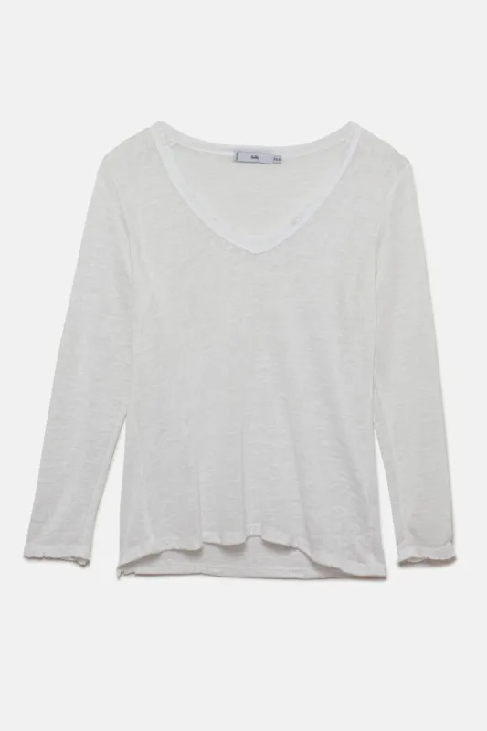 טי-שירט On The Low צווארון וי sold by Adika