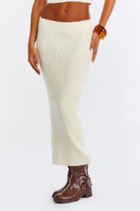 חצאית מידי Knit Happens בד סריג sold by Adika