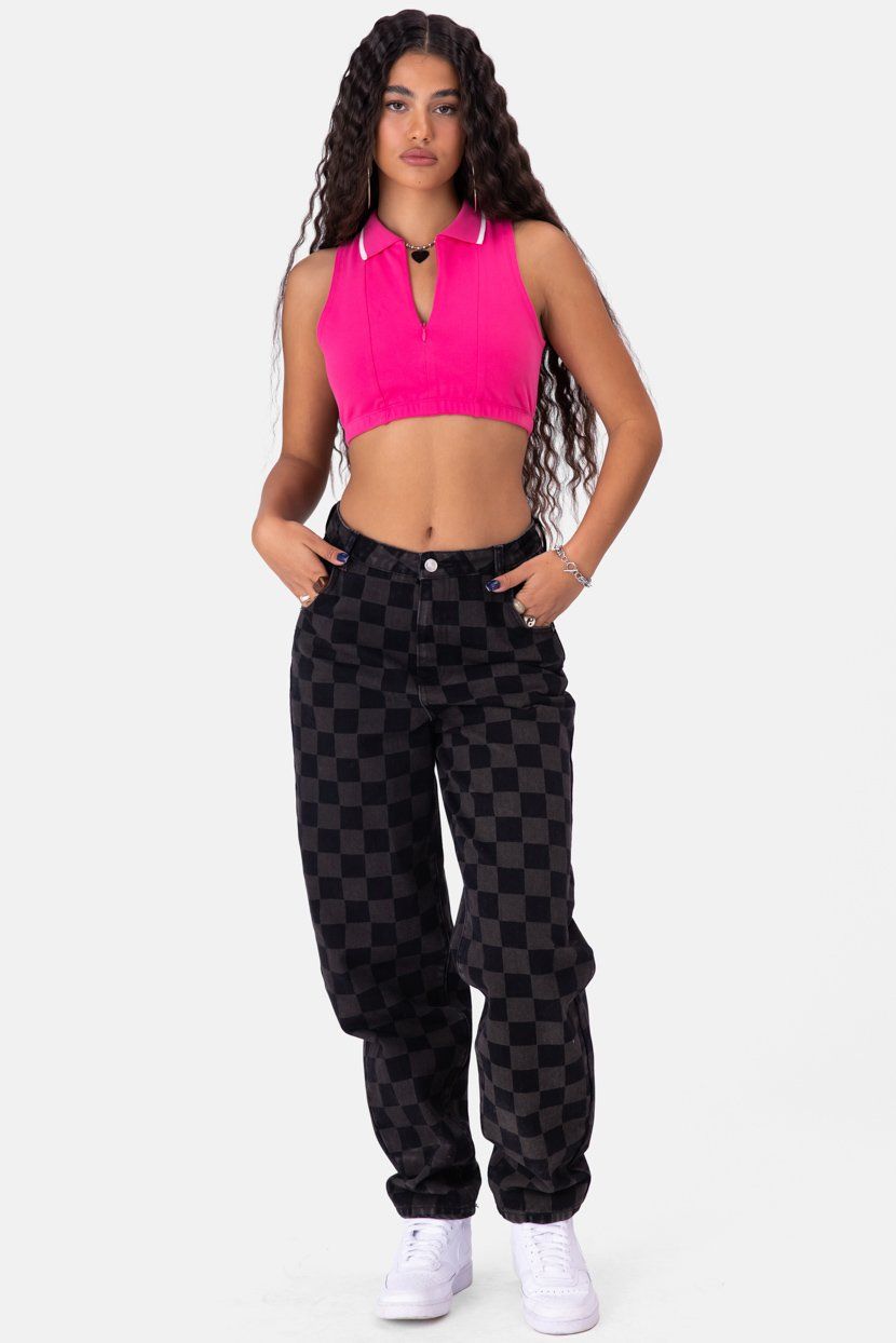 טופ קרופ קומבו צווארון פולו sold by Adika product image thumbnail 2