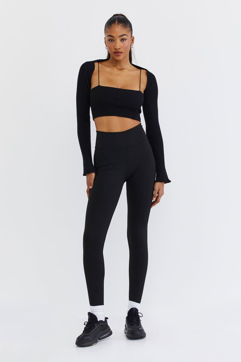 מכנסי טייץ Work It Out גזרה גבוהה sold by Adika product image thumbnail 2