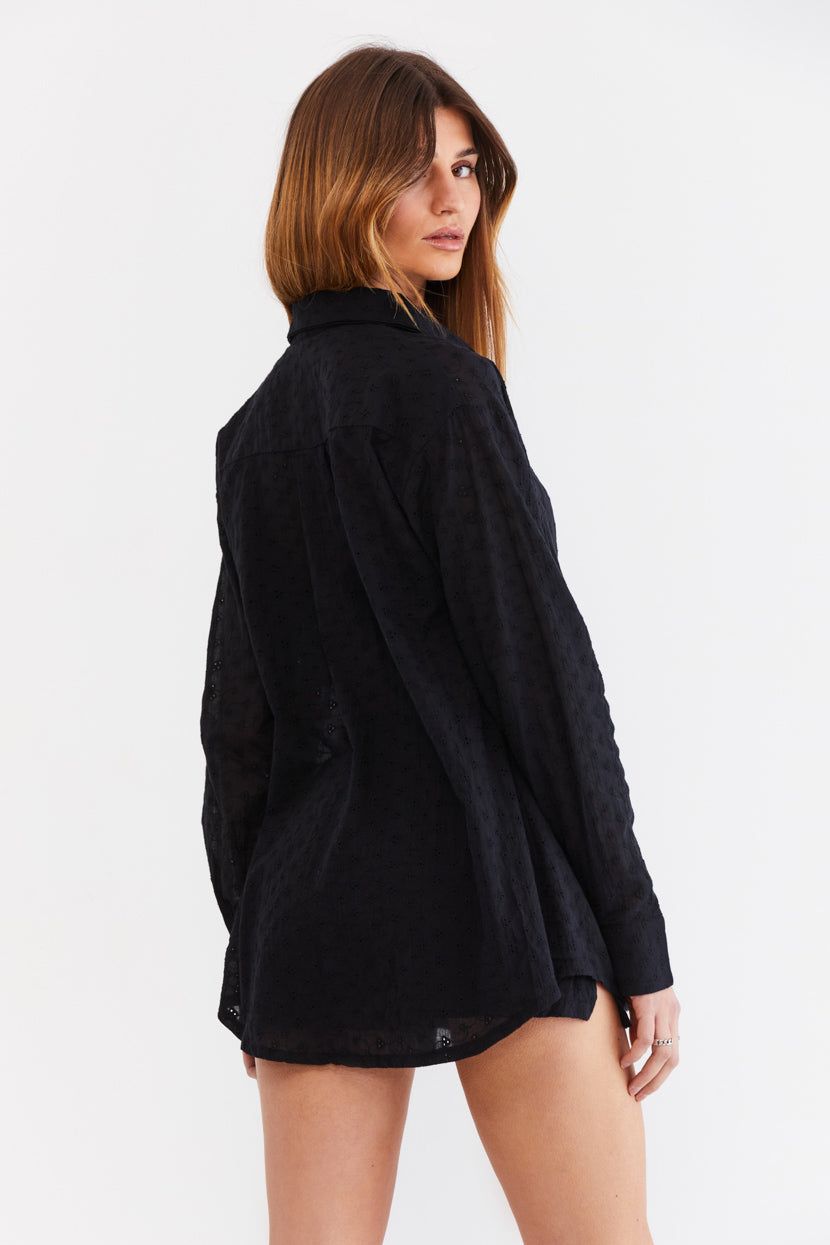 חולצה מכופתרת Beat The Heat עיטורי רקמה sold by Adika product image thumbnail 4