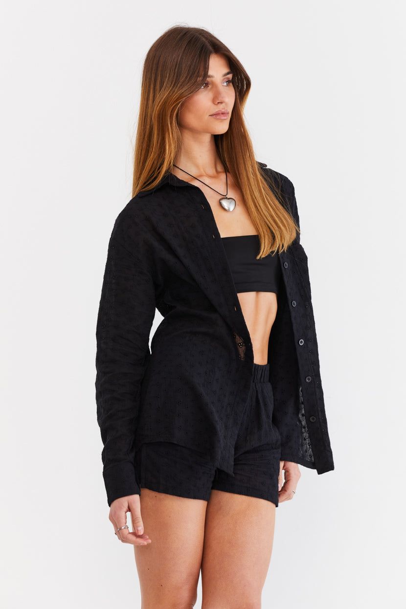 חולצה מכופתרת Beat The Heat עיטורי רקמה sold by Adika product image thumbnail 3