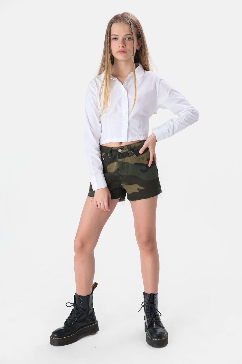 שורטס קמופלאז' אמה סיומת גזורה sold by Adika