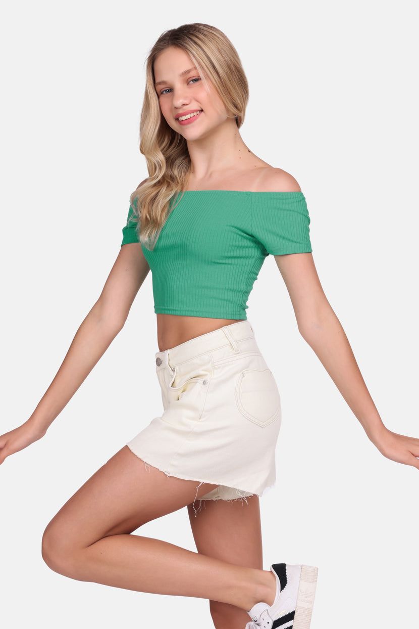 טופ ריב ג'ואנה אוף-שולדר sold by Adika product image thumbnail 4