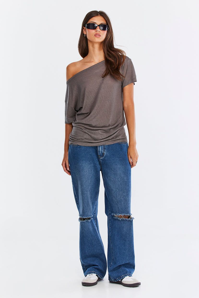 חולצת Over The Top דרופ-שולדר sold by Adika product image thumbnail 2