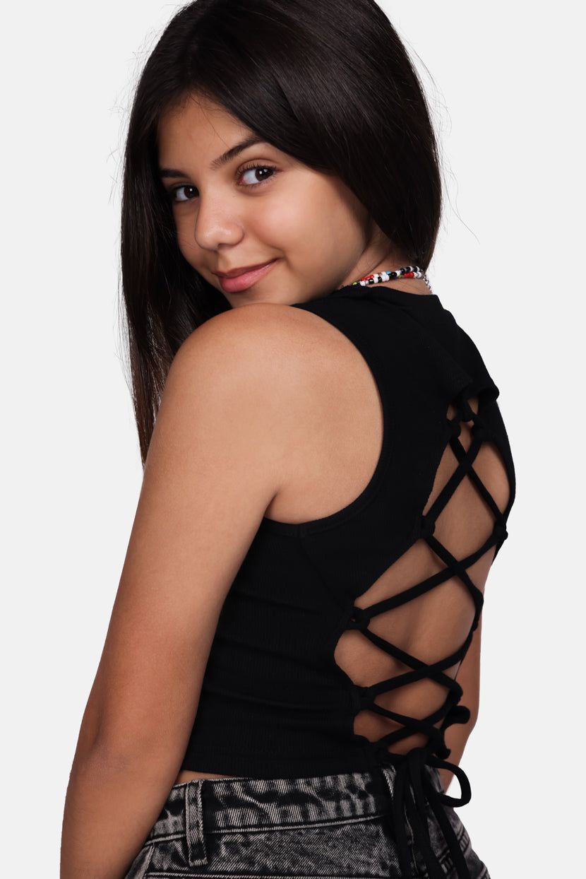 טופ ריב ואלרי קשירה בגב sold by Adika