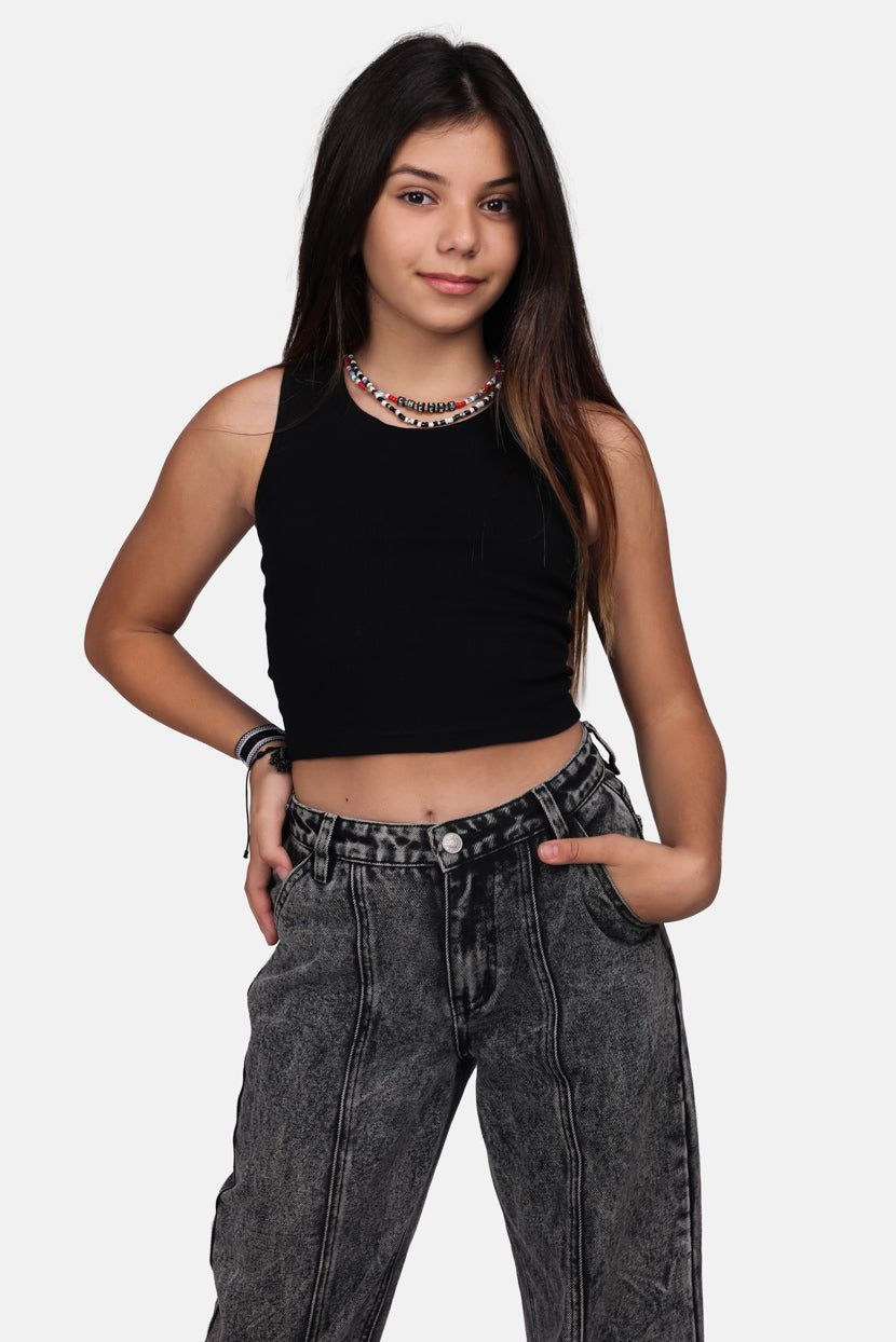 טופ ריב ואלרי קשירה בגב sold by Adika product image thumbnail 2