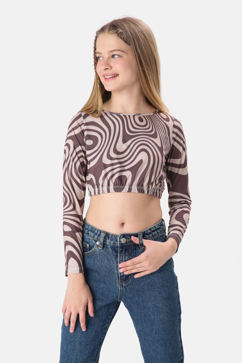 טופ קרופ מילי קשירה בגב sold by Adika product image thumbnail 5