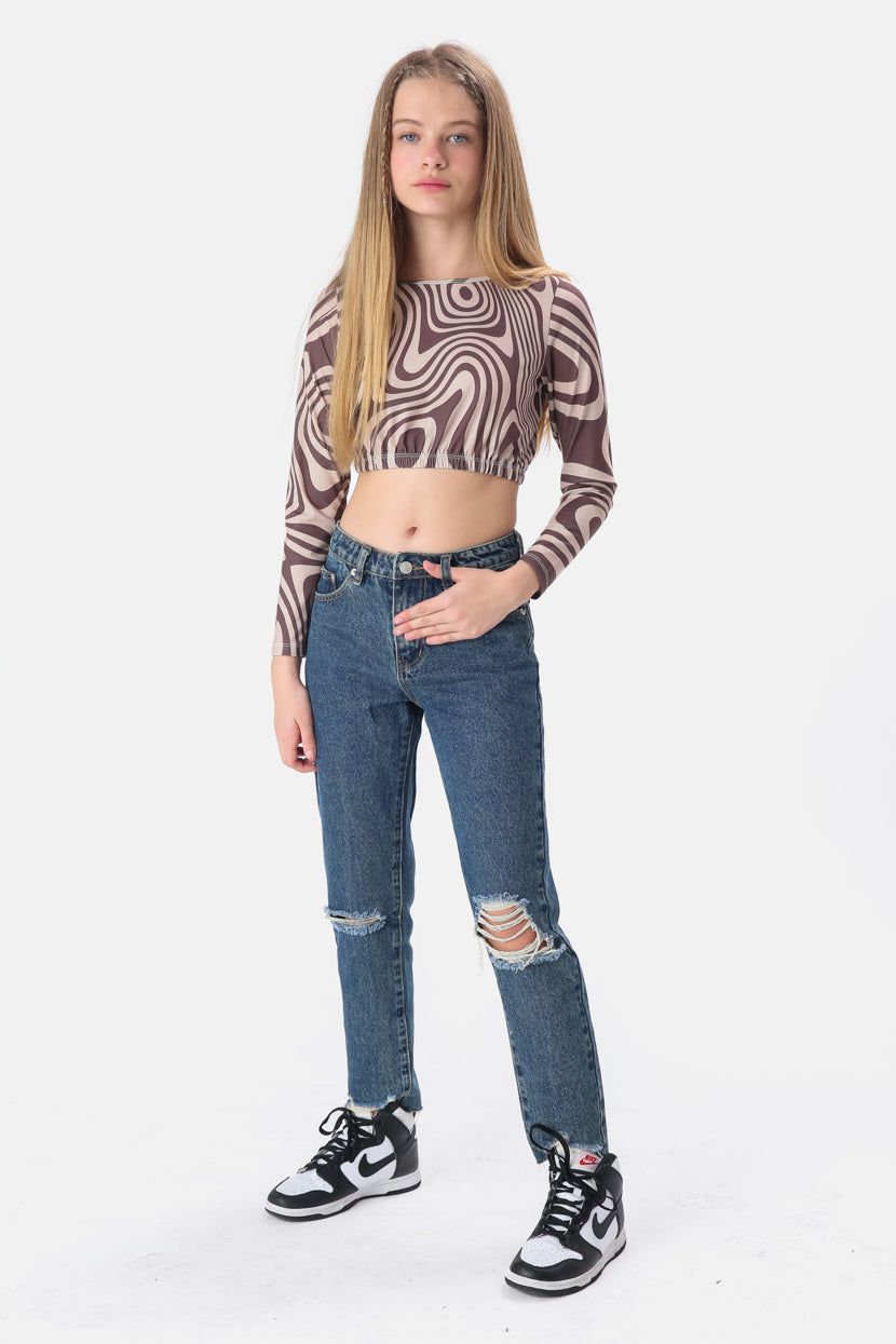 טופ קרופ מילי קשירה בגב sold by Adika product image thumbnail 3