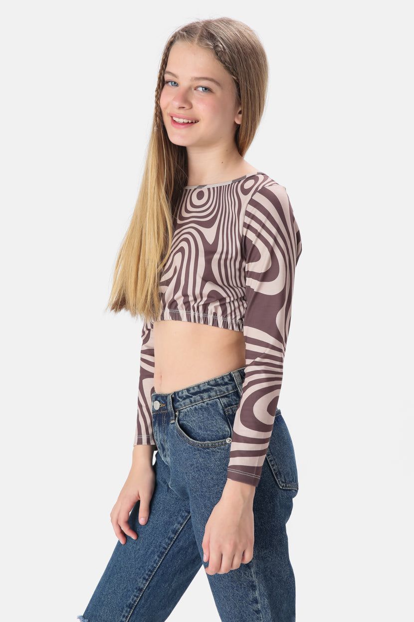 טופ קרופ מילי קשירה בגב sold by Adika product image thumbnail 4