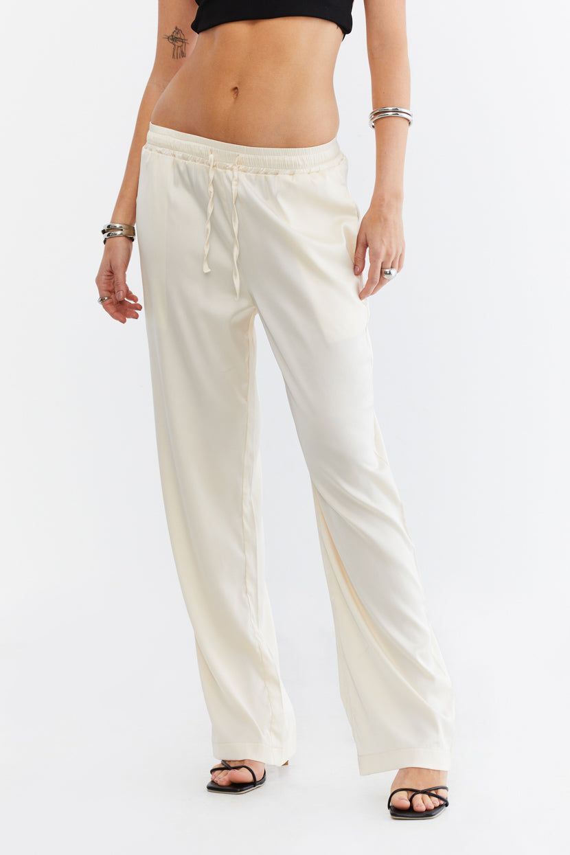 מכנסיים Wide Awake גימור סאטן sold by Adika product image thumbnail 2