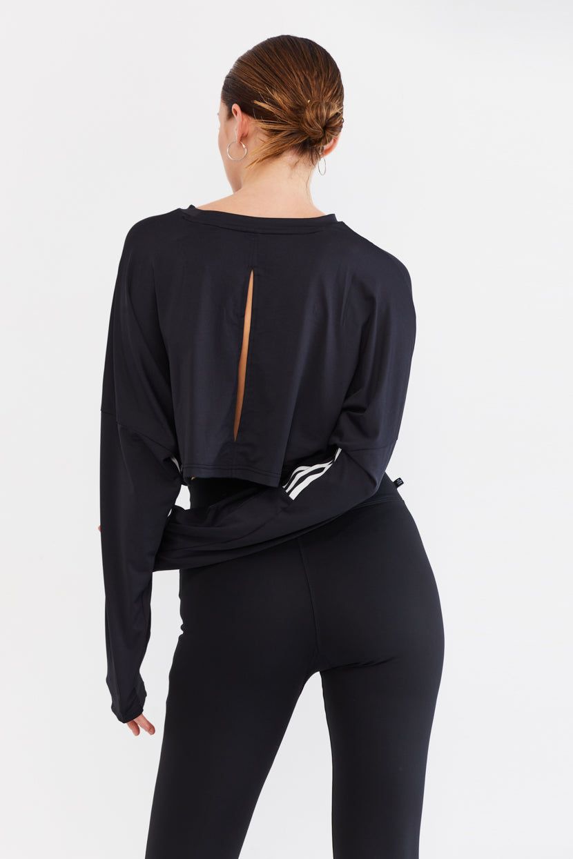 סווטשירט קרופ פתח בגב // adidas sold by Adika product image thumbnail 5