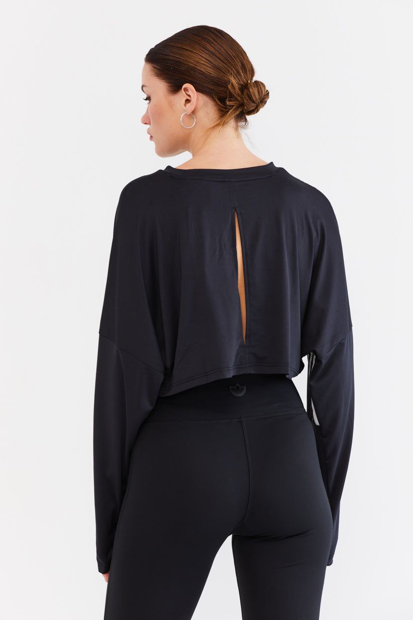 סווטשירט קרופ פתח בגב // adidas sold by Adika product image thumbnail 2