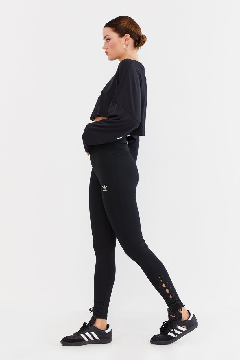 סווטשירט קרופ פתח בגב // adidas sold by Adika product image thumbnail 3