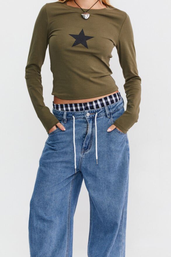 חולצה Star Quality שרוולים ארוכים sold by Adika