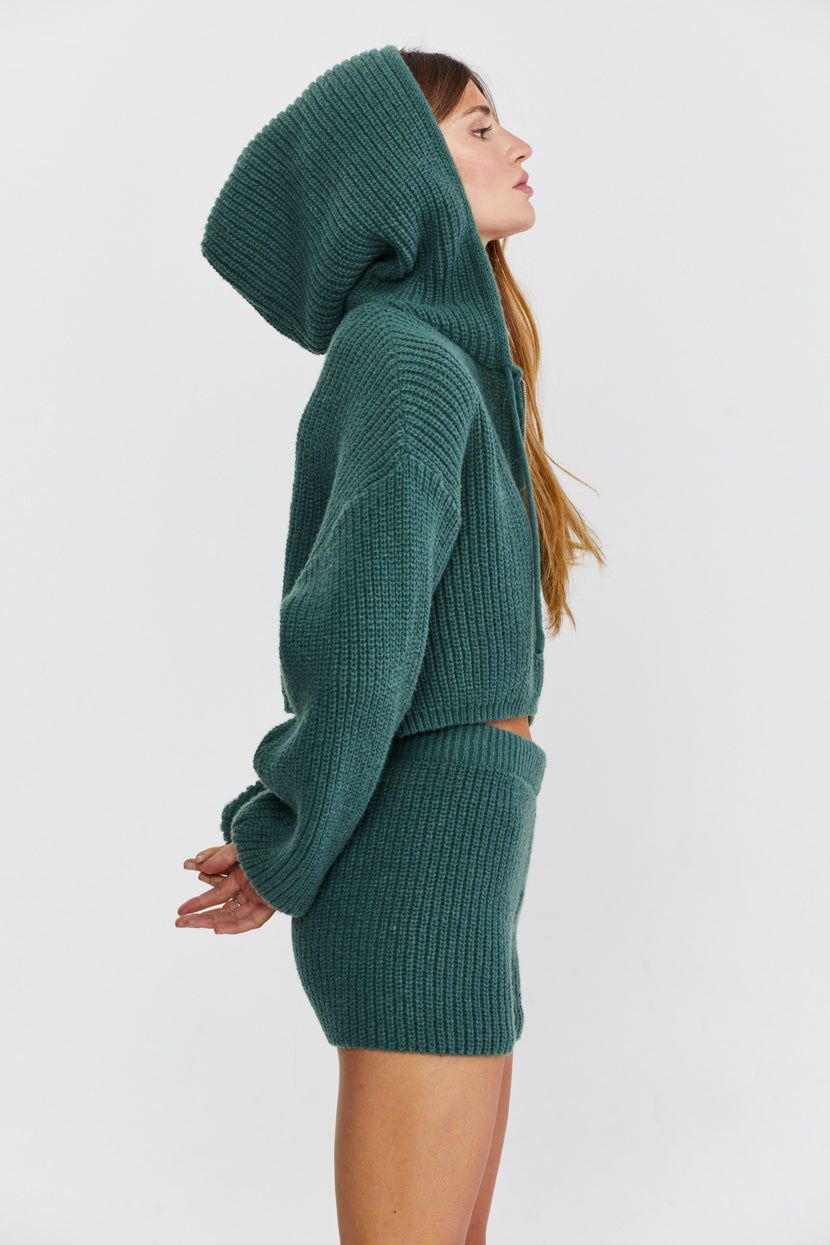 סווטשירט סרוג Comfy Days בשילוב קפוצ'ון sold by Adika product image thumbnail 4