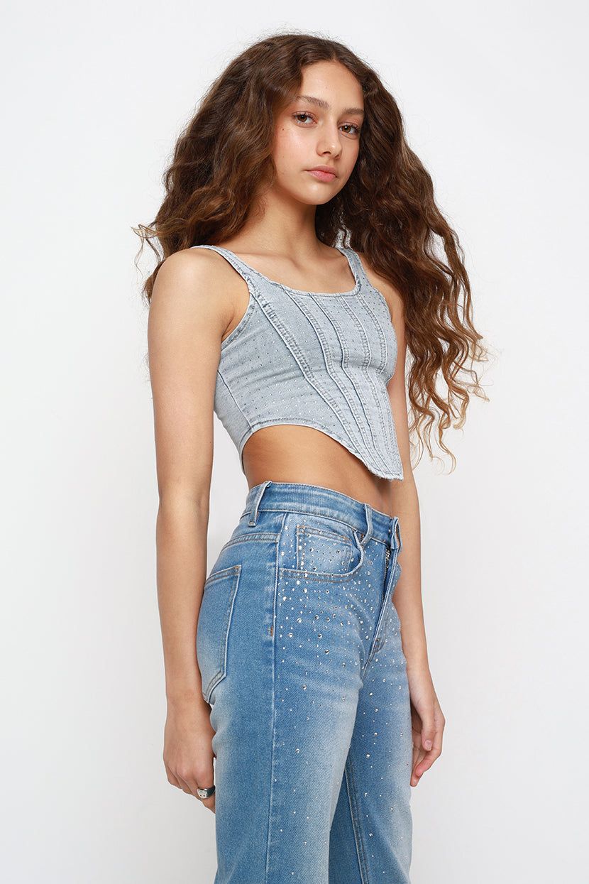 טופ מחוך קרלי דנים sold by Adika