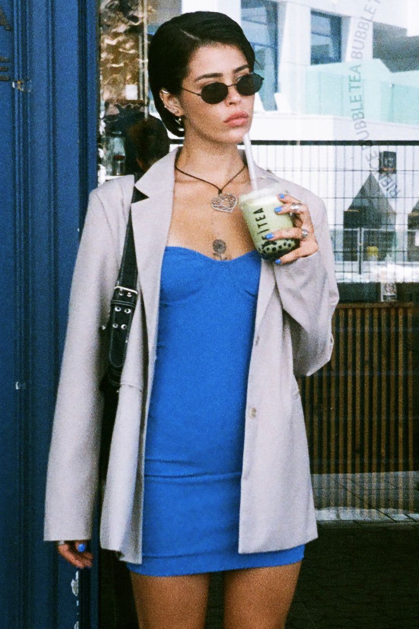 שמלת סטרפלס Casino Royale ריב sold by Adika